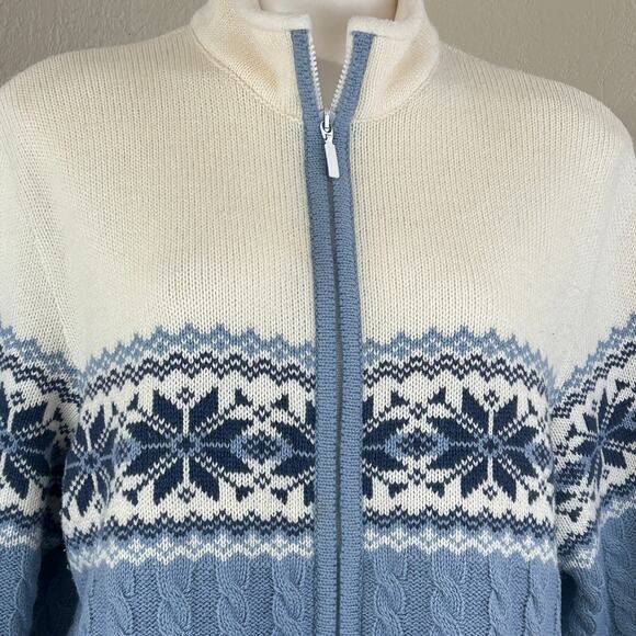 Vintage 1990’s Kerstin Adolphson Sweater Full Zip size Men’s XL Made in Sweden - Picture 2 of 5